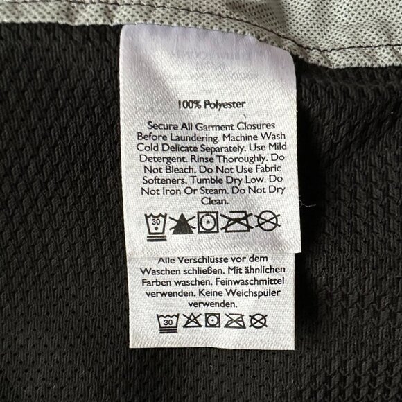 Eddie Bauer Jacket Mens Large Full Zip Waterproof Weatheredge Windbreaker Black - Picture 12 of 13